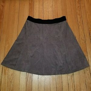 Alfani Tan Faux Suede Skirt - Size 22